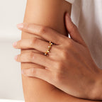 18K Gold-plated Pearl Ring