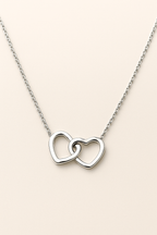 Double Heart Love Necklace