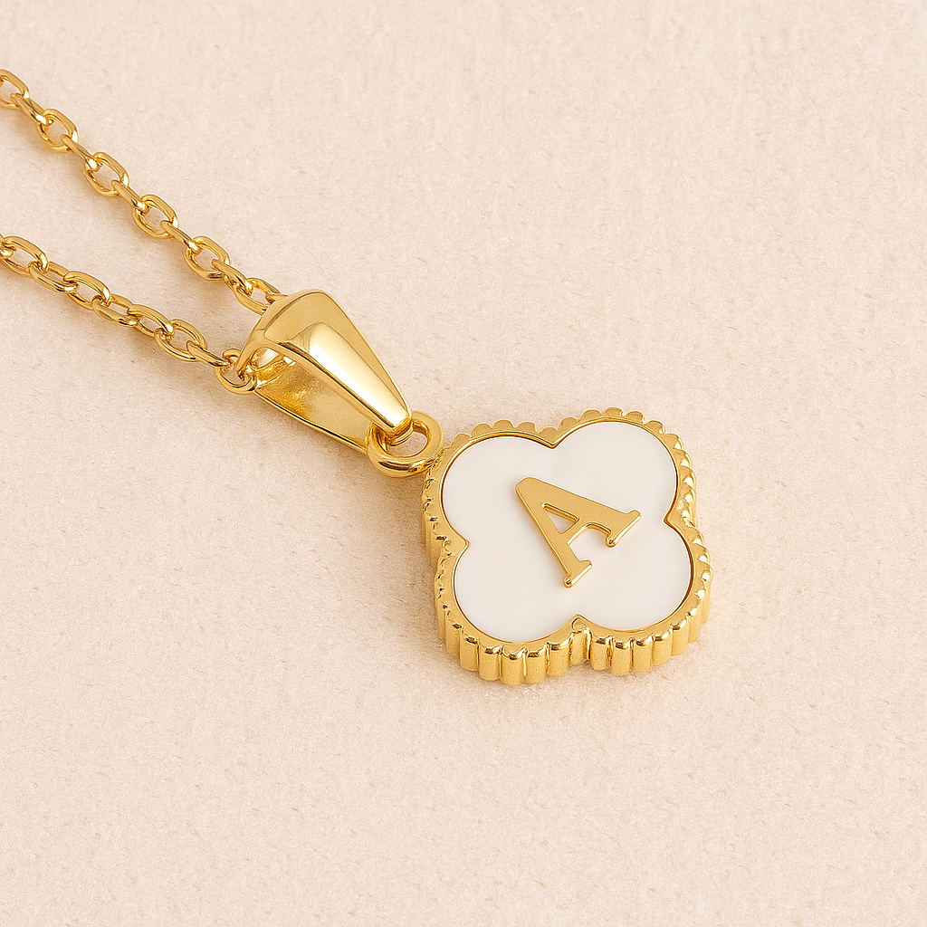 Lucky Charm Initial Necklace