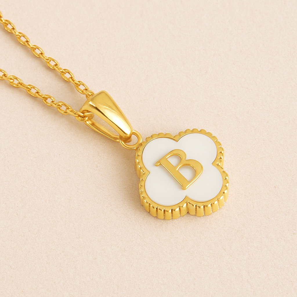 Lucky Charm Initial Necklace