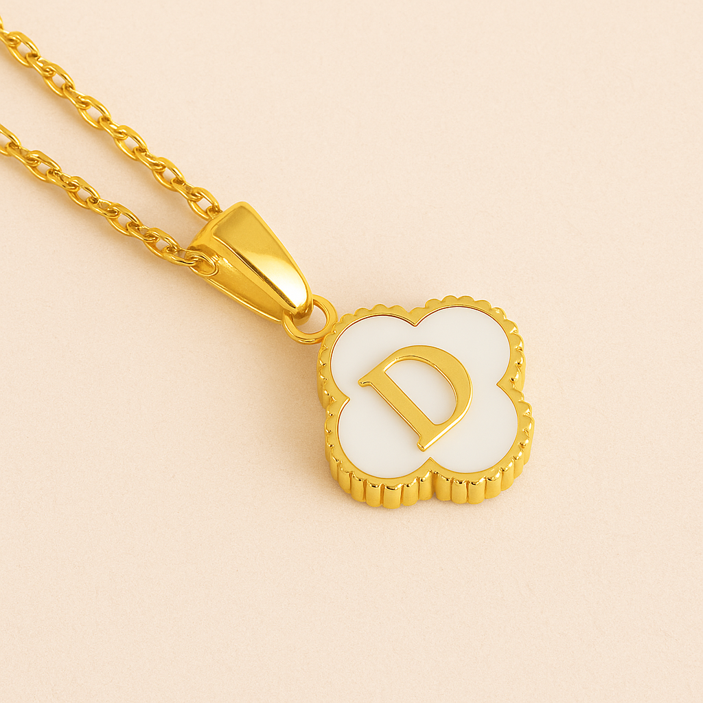 Lucky Charm Initial Necklace