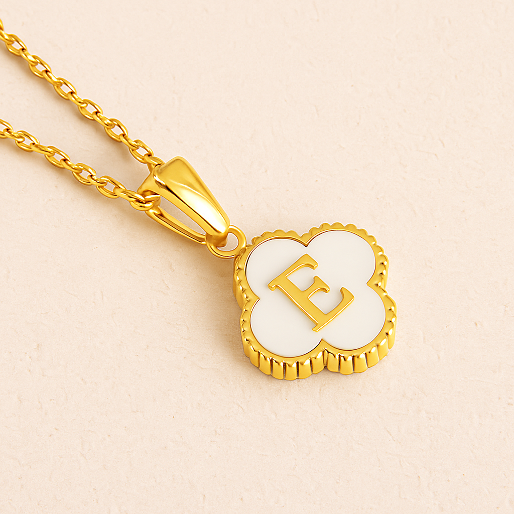 Lucky Charm Initial Necklace