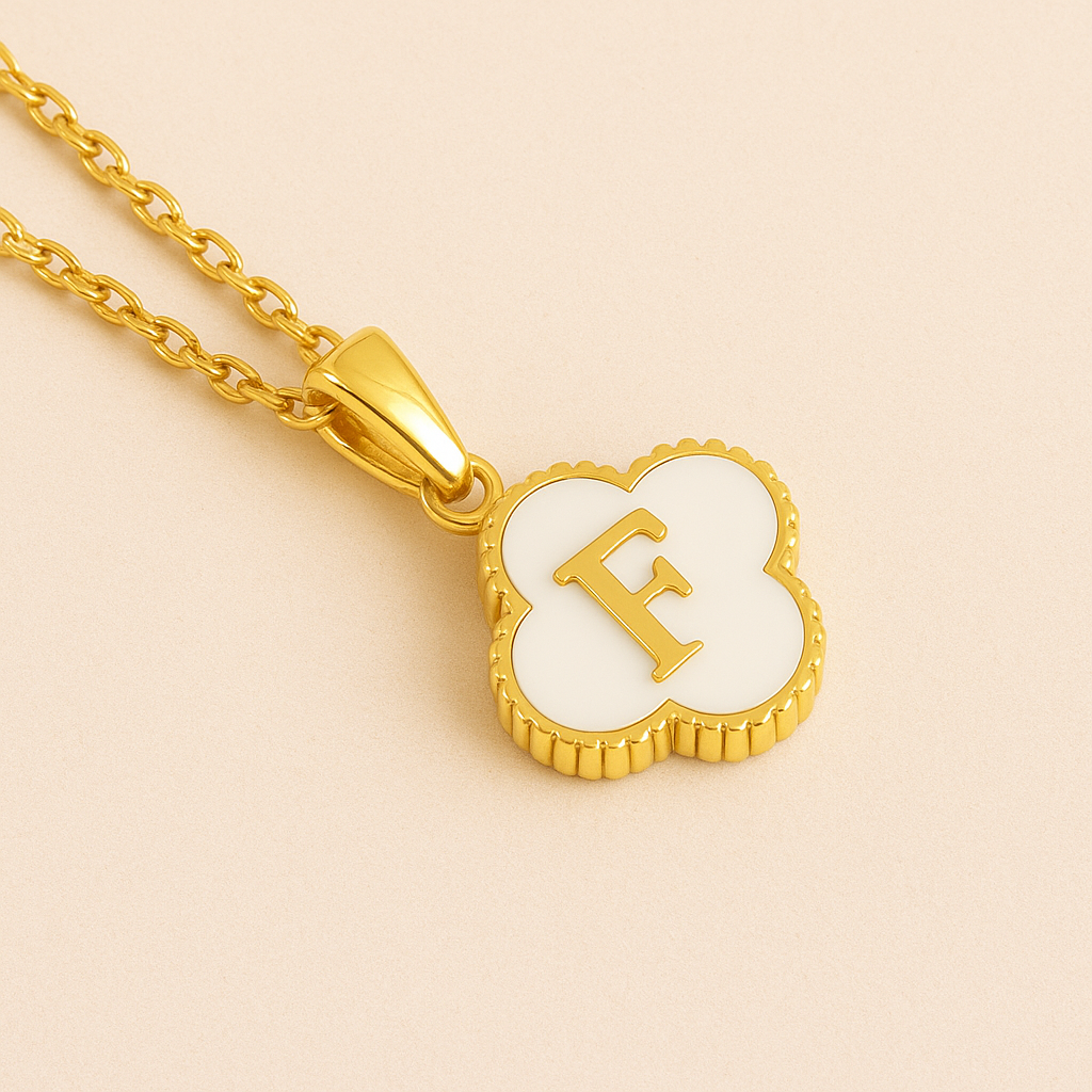 Lucky Charm Initial Necklace