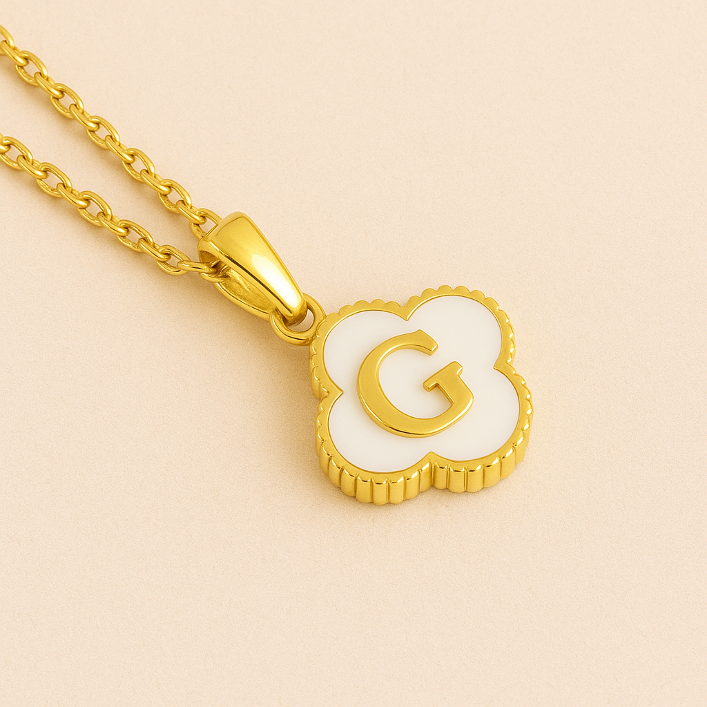 Lucky Charm Initial Necklace