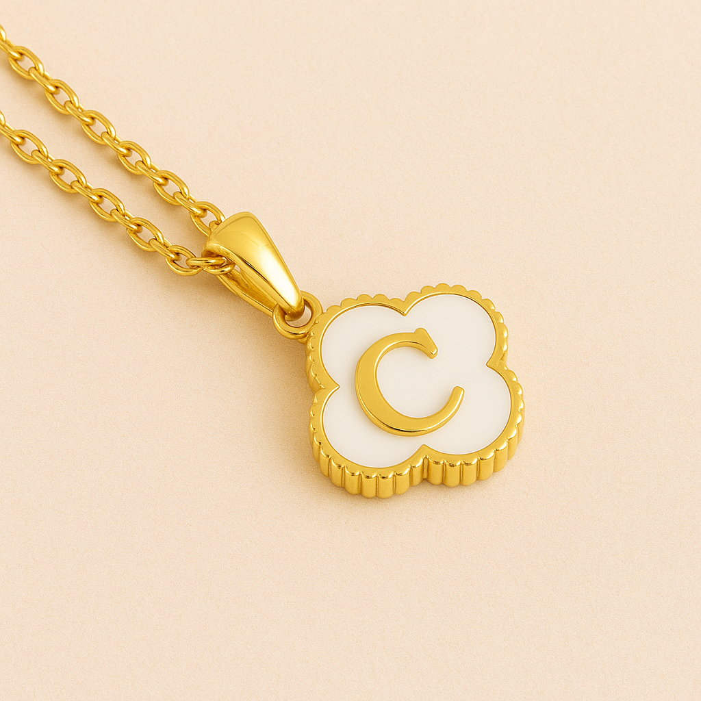 Lucky Charm Initial Necklace